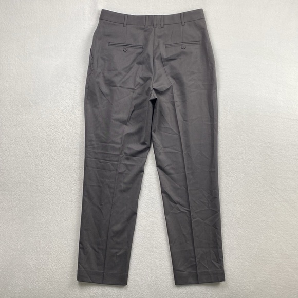 The Garment Banker Tapered Pants Collection 1 Pleated Front Trouser/Pant (Gray) - Picture 4 of 15